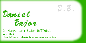 daniel bajor business card